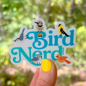 Bird Nerd vinyl sticker