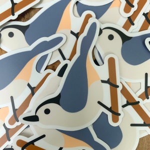 Nuthatch vinyl sticker 2.5 inch image 2