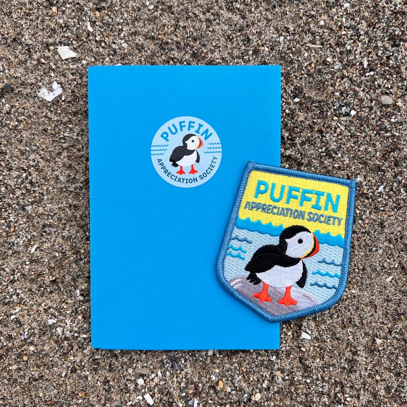Puffin Appreciation Society Patch with optional membership kit image 2
