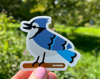 Blue Jay vinyl sticker (3 inch)