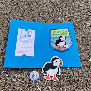 Puffin Appreciation Society Patch with optional membership kit image 4