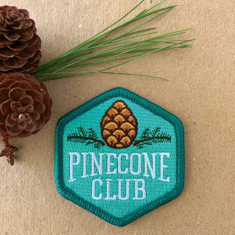 Pinecone Club Patch with optional membership kit image 2