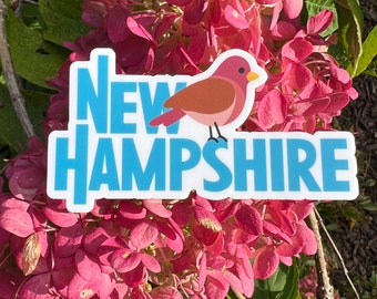 New Hampshire Purple Finch State Bird vinyl sticker