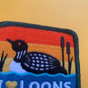 Loon Patch I heart loons with optional membership kit image 5