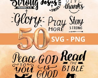 Christian SVG Bundle, Christian Svg, Religious Svg, Faith Svg, God Svg, Jesus Svg, Bible Verse Svg, Christian Cut Files, Cricut, Png, Svg