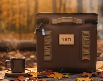 Aanpasbare mdf-patch voor YETI-koelers en -tassen – stijve aangepaste houten klittenbandpatch