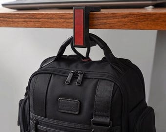 Rugzakhangerhaak – gepersonaliseerde bureautashouder, 66 lbs (30 kg) sterk