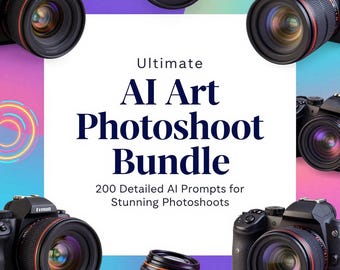 Paquete definitivo de sugerencias para sesiones fotográficas artísticas con IA: 200 sugerencias ultradetalladas.