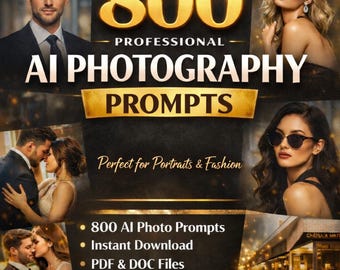 800 Professional AI Photography Prompts