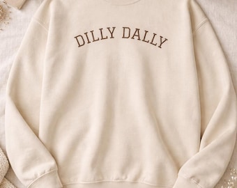 Sudadera Dilly Dally / Sudadera neutra estilo universitario