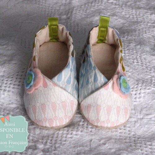 Baby Kimono Shoes Sewing Pattern PDF Epattern Etsy