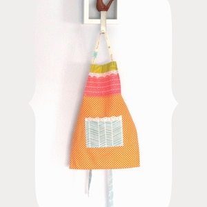Kids Cooking Apron Sewing Pattern for Toddlers | Children smock Size 1-3 year | Printable Pdf File | Easy to Sew Apron Tutorial-
