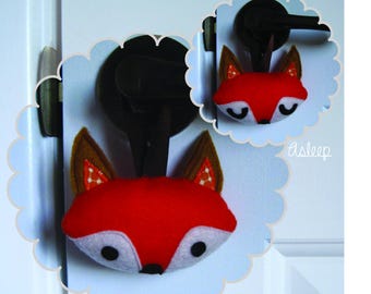 Fox Felt Plush Sewing Pattern | Woodland Animal, Do Not Disturb Sign (PDF Pattern)
