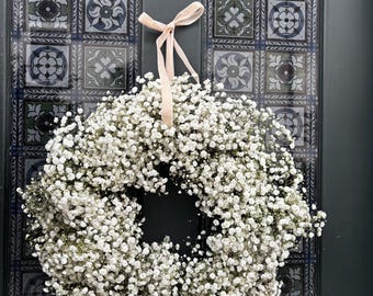 Large Spring Wreath | Baby’s Breath Gypsophilia