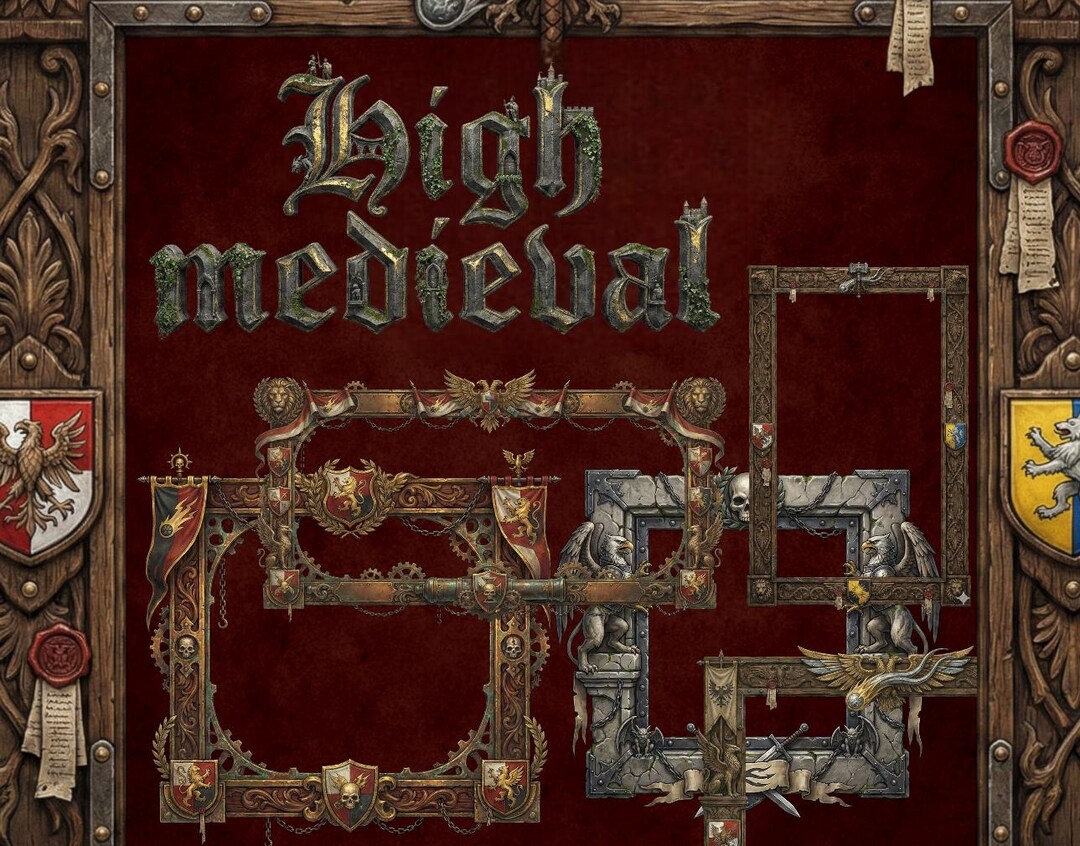 13 Twitch Overlay High Medieval Frame - High Medieval Frame for Stream ...