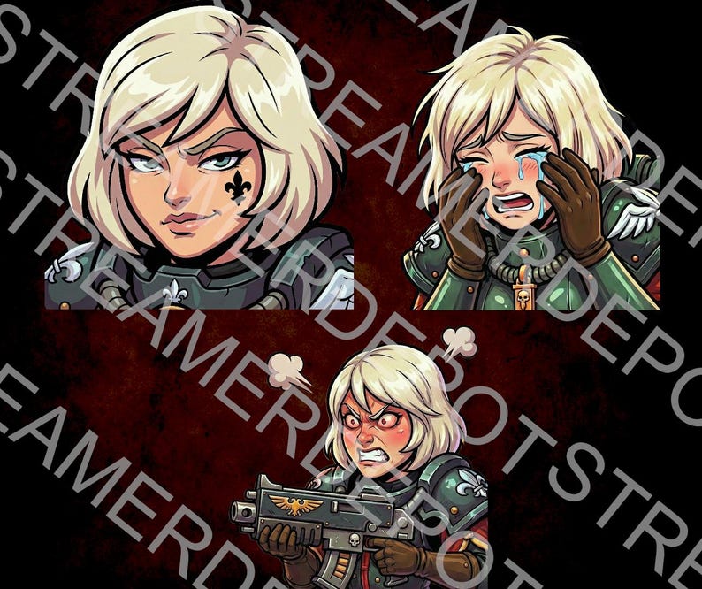 Twitch-Emotes | Weltraumsoldatin aus „10 Sisters“ | 112x112 | Fanart ...