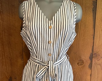 new Sleeveless Romper shorts striped (4-colors) SM-XL vacation cruise spring summer