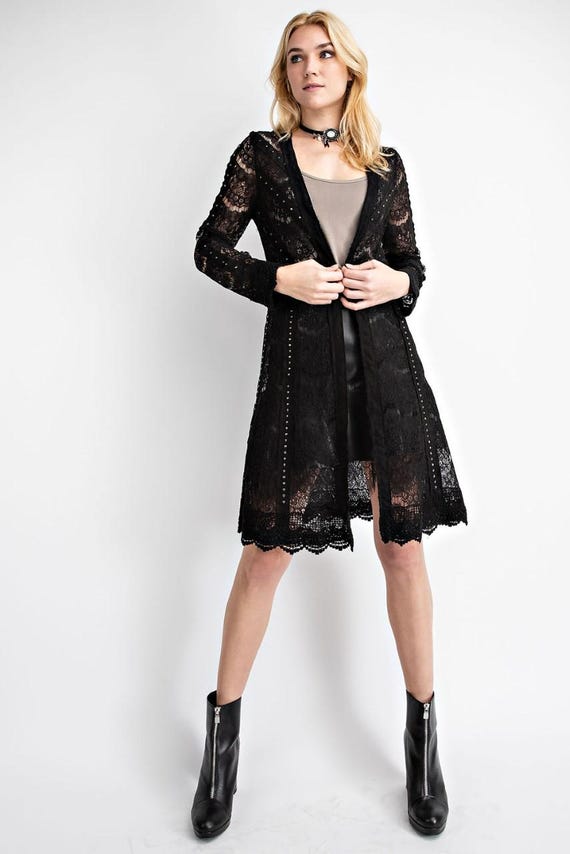 what colour cardigan with black dress Edited Pieces