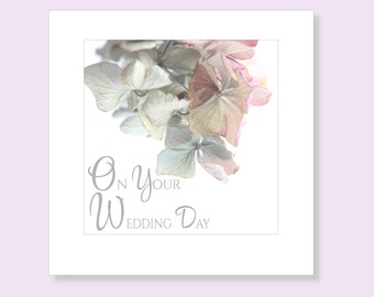Card for Wedding | Wedding Day Card | Wedding Card | Marriage Card | On Your Wedding Day | Happy Couple Card | Flower Wedding Card