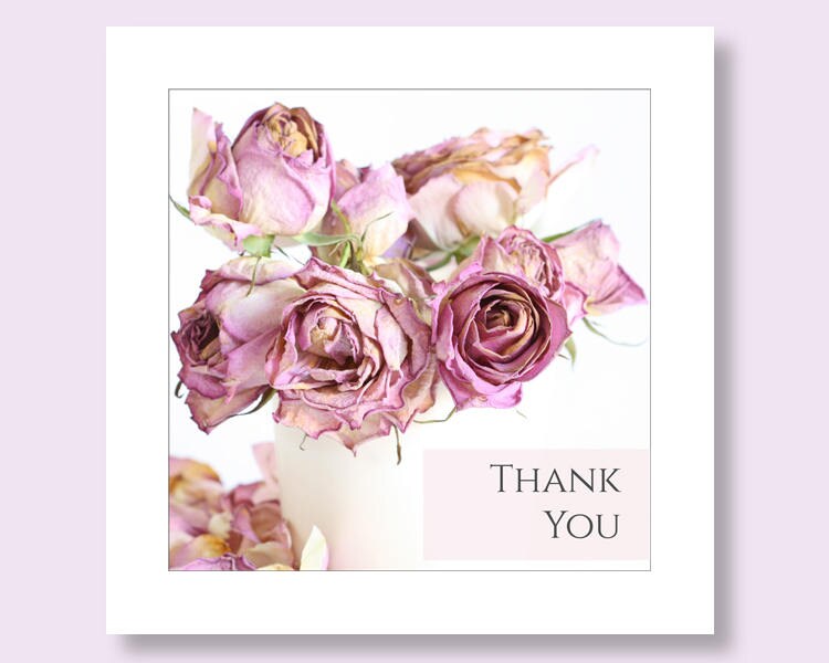 Floral Thank You Flower Card