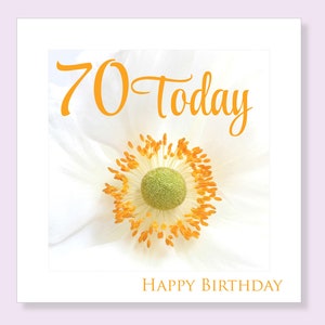 70e anniversaire pour femme 70e carte pour elle fleur 70ème carte 70 anniversaire carte femme florale soixante-dix de br Vous avez des idées Carte 70 image 1