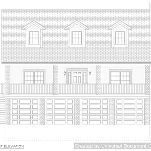 Full set of Two Story 3-bedroom building plans 2,534 sq ft