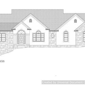 Full set of Single Story 3-bedroom building plans 2,814 sq ft