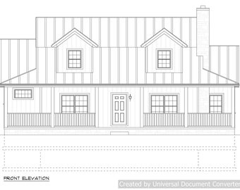 Full set of Two Story 3-bedroom building plans 1,996 sq ft
