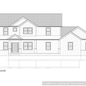 Full set of Two Story 4-bedroom building plans 3,068 sq ft