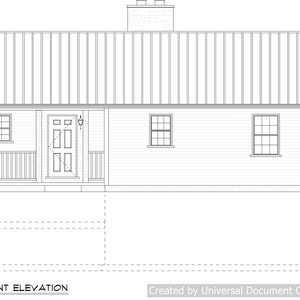 Full set of Single Story 3-bedroom building plans 1,608 sq ft