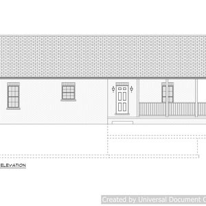 Full set of Single Story 3-bedroom building plans 1,788 sq ft