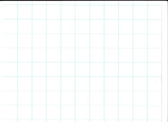 10 Pack of Large Sheet Format 1 Graph Paper 36 x 24 Blue
