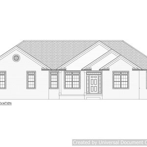 Full set of Single Story 3-bedroom building plans 2,662 sq ft