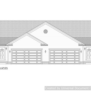 Full set of Condominium / Duplex building plans 1,376 sq ft