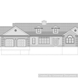 Full set of Single Story 3-bedroom building plans 3,232 sq ft