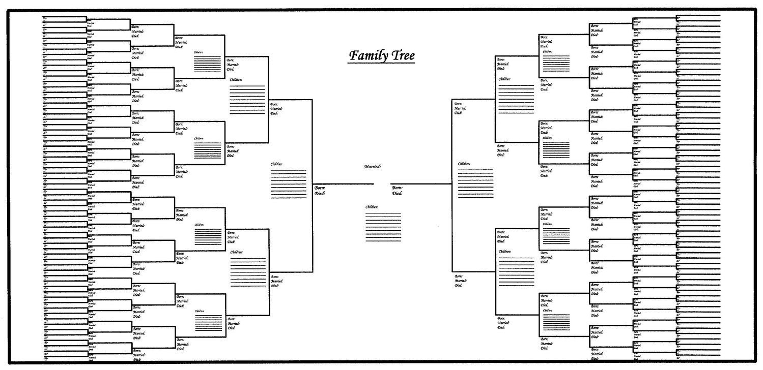 Five Family Tree Charts To Fill In - A Genealogy Organizer For 5 Families:  Designed To Compile Family History Of 5 Families; Genealogy Gift For Family