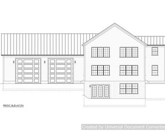 Full set of Two Story 3-bedroom building plans 2,312 sq ft