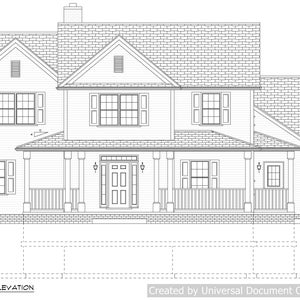 Full set of Two Story 4-bedroom building plans 2,841 sq ft