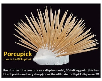 Porcupick Novelty Toothpick Holder | 3D Printed Porcupine Kitchen Decor