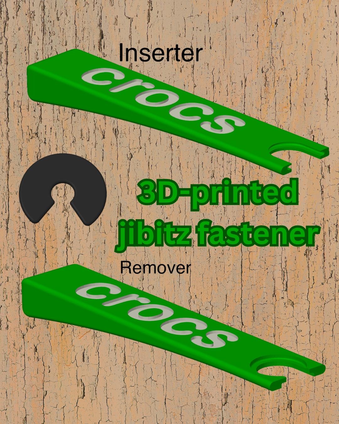 Croc Charm Tool Kit | Jibbitz Inserter & Remover Set + 100 Fasteners ...