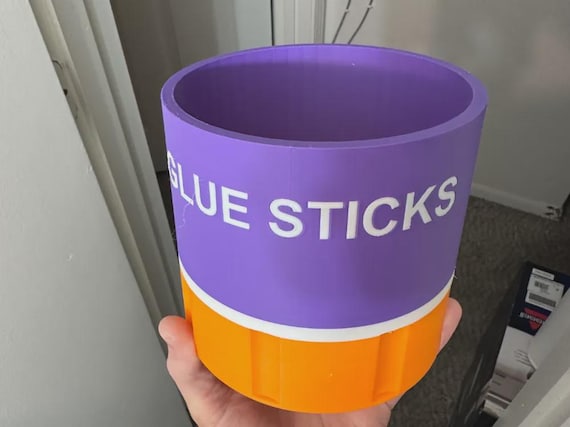 Glue Stick Storage Container | 3D Printed Classroom Organizer | Teacher Desk Organizer | Craft Supply Holder | Glue Stick Bin |