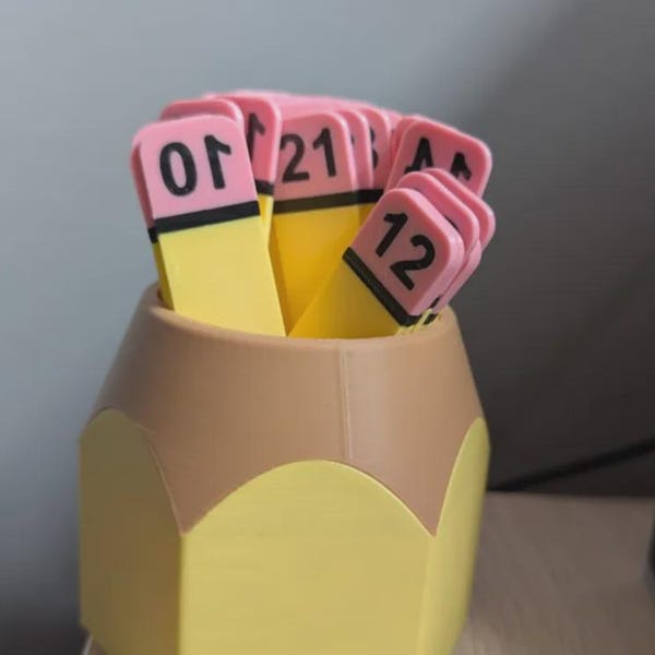Numbered Pencil Set (drawing, games, etc.)