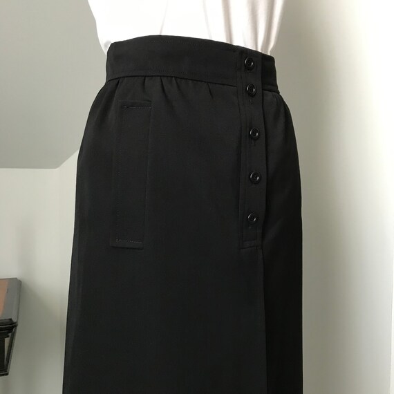 Vintage 1980s Black Skirt 80s Emanuel Ungaro Paris