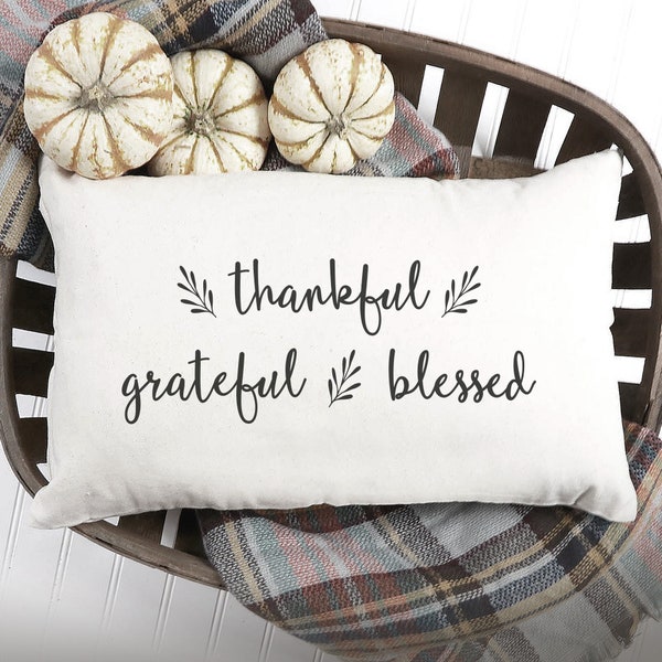 Grateful Pillow Etsy