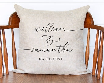 Engagement Gift - Wedding Gifts for Couple - Personalized Wedding Gift Throw Pillows Personalized - Personalized Throw Pillow Cover