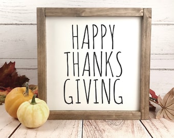 Happy Thanksgiving Sign//Decoration Vintage Sign