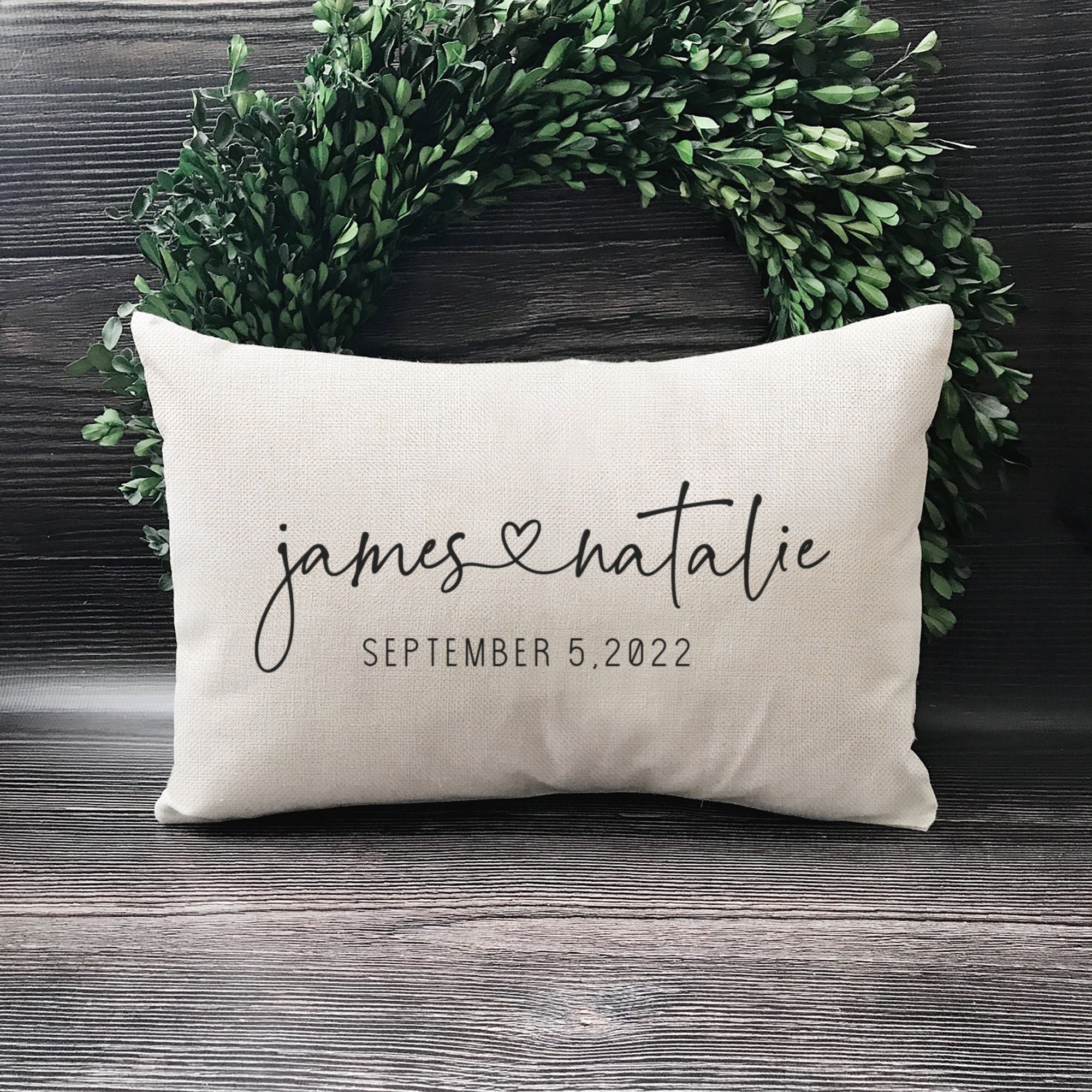 Together Since Husband Wife - Couple Gift - Personalized Custom Pillow