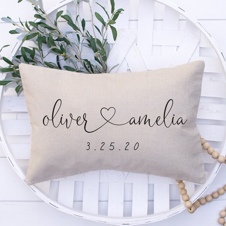 Personalized Wedding Gifts Pillow Cover Gift For Couples Etsy