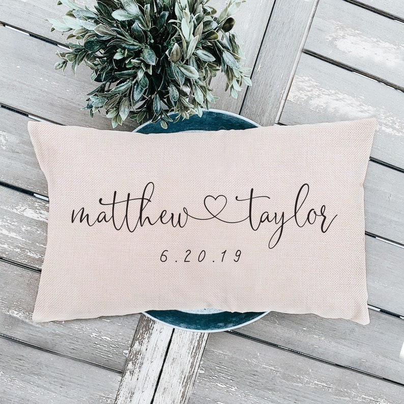 Personalized Wedding Gifts Pillow Cover Gift For Couples Etsy