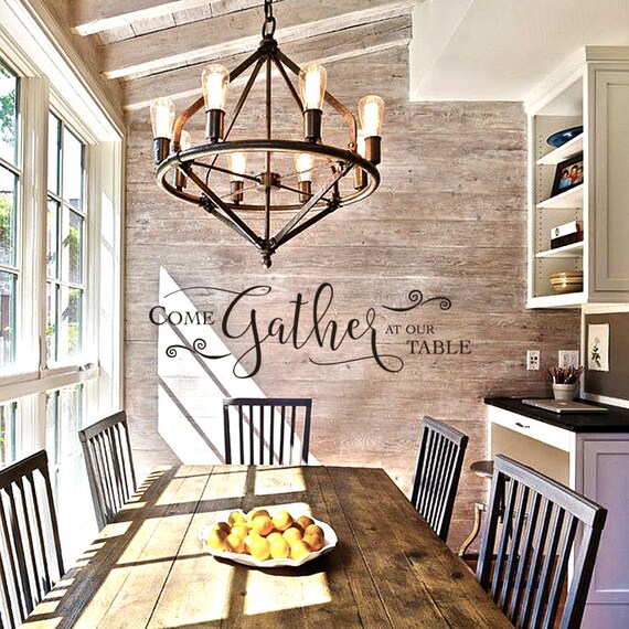 Come Gather At Our Table Dining Room Wall Art Come Gather Etsy